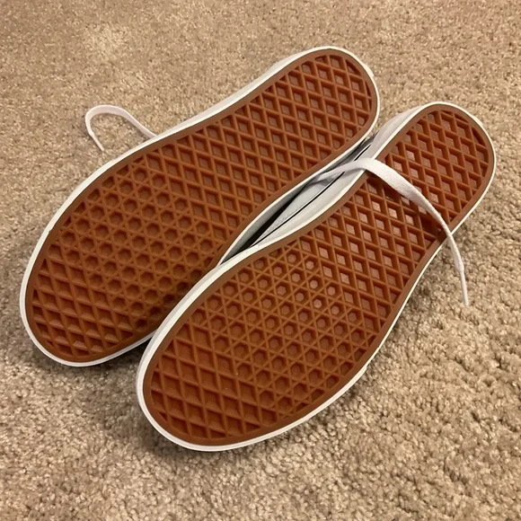 NIB Authentic VANS Old Skool Low Top Canvas Shoes Grey Dawn/True White - Sz 8 - Picture 4 of 4